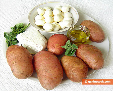 Ингредиенты для фаршированного картофеля