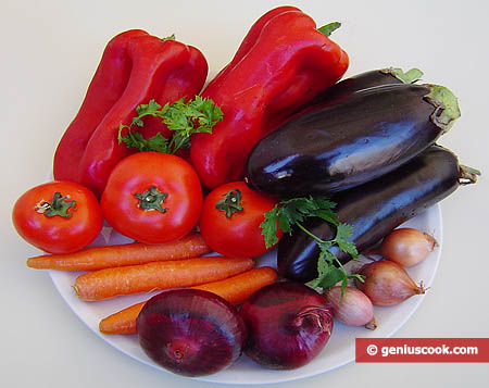 Ингредиенты для овощного рагу