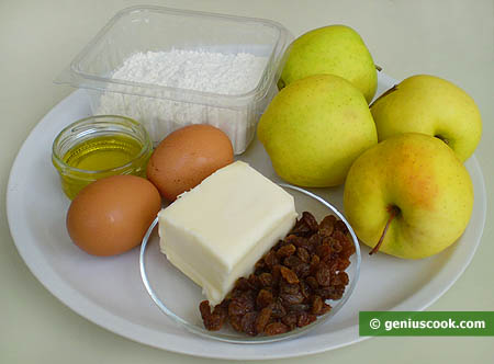 Ингредиенты для яблочного штруделя