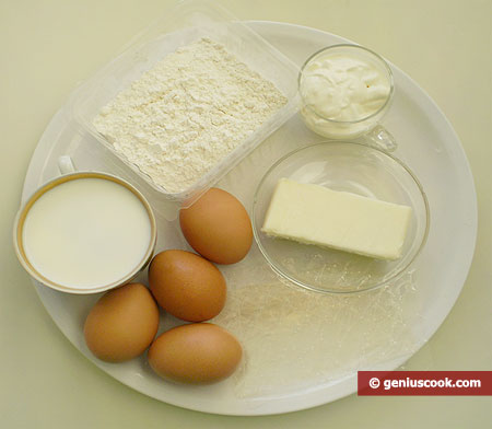 Ингредиенты для торта с кремом-суфле