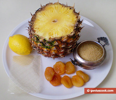 Ингредиенты для желе из ананаса