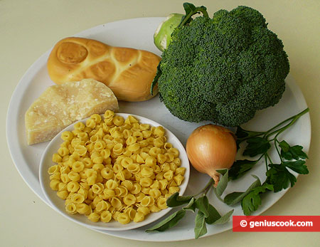 Ингредиенты для запеканки с брокколи и сыром