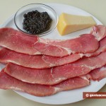 Ингредиенты для свиного филе с трюфельной пастой и сыром