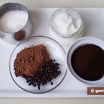 Ингредиенты для кофе с взбитыми сливками