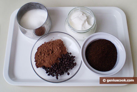 Ингредиенты для кофе с взбитыми сливками