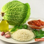 Ингредиенты для савойской капусты с рисом