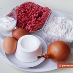 Ингредиенты для жареных пирожков с мясом