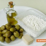 Ингредиенты для фокаччи с оливками