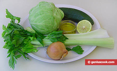 Ингредиенты для салата с капустой