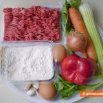 Ингредиенты для супа с фрикадельками и чесночными клёцками