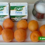 Ингредиенты для парфе с абрикосами