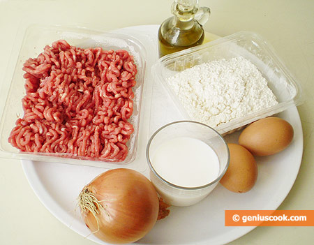 Ингредиенты для блинов с мясом