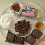 Ингредиенты для шоколадных трюфелей с изюмом