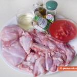 Ингредиенты для кролика с пикантном соусе