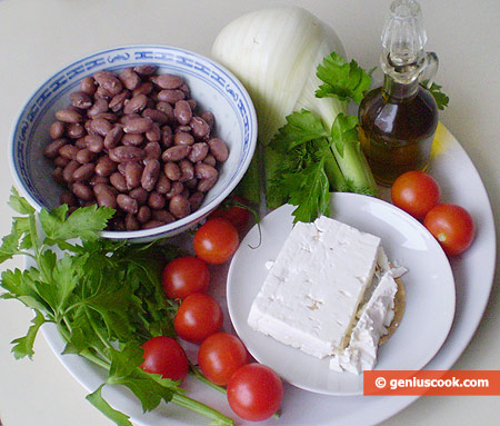 Ингредиенты для критского салата