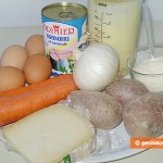 Ингредиенты для салата Мимоза
