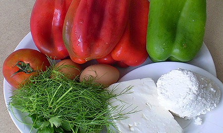 Ингредиенты для болгарских перцев