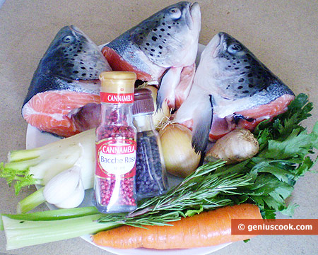 Ингредиенты для рыбного бульона