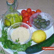 Ингредиенты для салата с кускусом