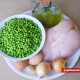 Ингредиенты для фрикасе с курицей