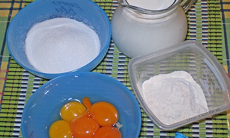 Ингредиенты для заварного крема