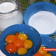 Ингредиенты для английского ванильного крема