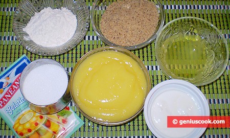 Ингредиенты для торта Лимонный мусс