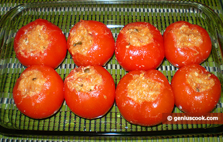 Фаршированные помидоры в форме