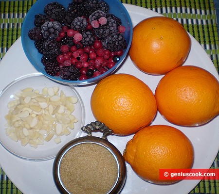 Ингредиенты для Апельсиново-ягодного киселя