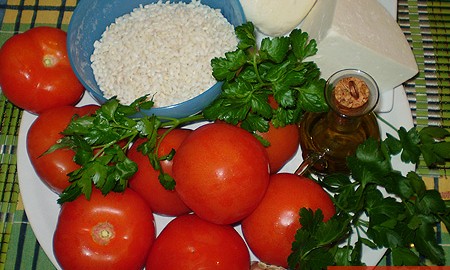 Ингредиенты для фаршированных помидоров