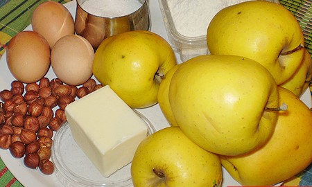 Ингредиенты для яблочного пирога